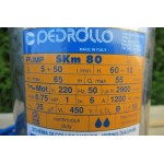 Pedrollo Pump SKm 80, 1 fase 230 V / 1,1 KW. Unused.